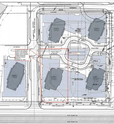 Expo Vaughan Metropolitan Centre Site Plan with 5 Towers